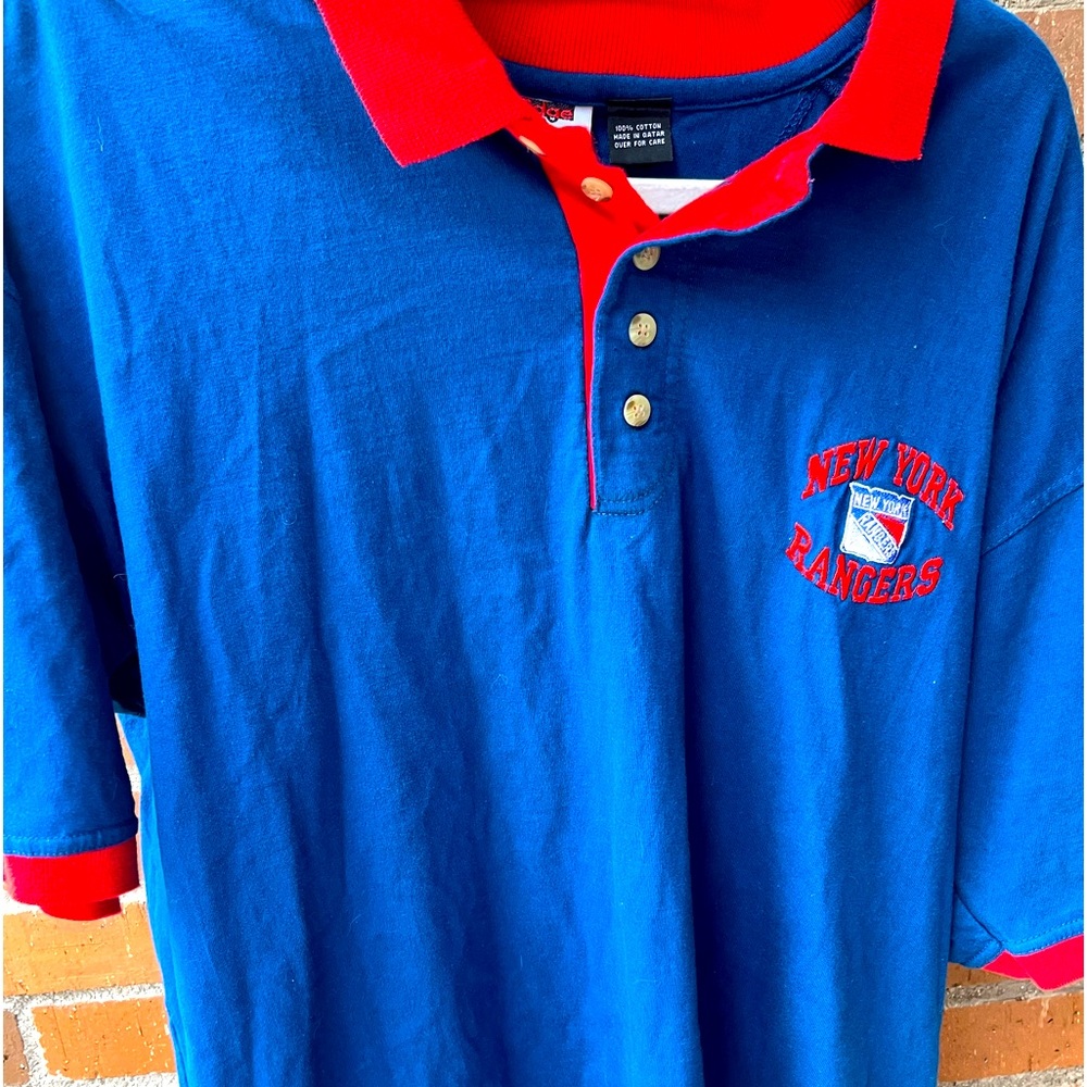 NEW YORK RANGERS VINTAGE POLO XL NHL EDGE